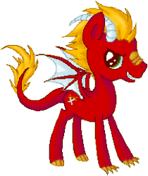 Size: 217x258 | Tagged: safe, artist:ne-chi, imported from derpibooru, oc, dracony, dragon, hybrid, pony, animated, blinking, gritted teeth, simple background, teeth, transparent background