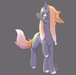 Size: 720x718 | Tagged: safe, artist:shackle_moon, imported from derpibooru, oc, pony, horn, solo