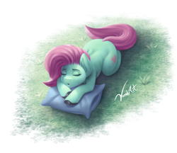 Size: 1134x982 | Tagged: safe, artist:vandyart, imported from derpibooru, oc, oc only, pony, pillow, sleeping, solo