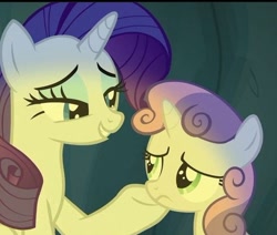Size: 466x395 | Tagged: safe, imported from derpibooru, screencap, rarity, sweetie belle, out of context