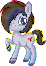 Size: 160x232 | Tagged: safe, artist:ne-chi, imported from derpibooru, oc, pony, animated, blinking, hair over one eye, looking at you, raised hoof, simple background, smiling, smiling at you, transparent background
