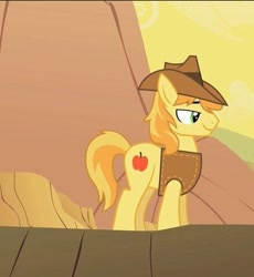 Size: 372x404 | Tagged: safe, imported from derpibooru, screencap, braeburn, over a barrel, male, stallion