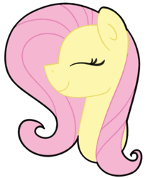 Size: 400x473 | Tagged: safe, artist:fluttershydaily, imported from derpibooru, fluttershy, eyes closed, simple background, smiling, transparent background