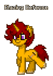 Size: 784x1120 | Tagged: safe, artist:whatez, imported from derpibooru, oc, oc only, oc:blazing defense, pony, unicorn, pony town, animated, gif, male, simple background, solo, trotting, unshorn fetlocks