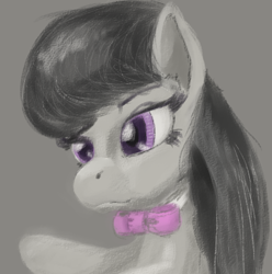 Size: 558x562 | Tagged: safe, artist:obsequiosity, imported from derpibooru, octavia melody, earth pony, pony, female, gray background, simple background, solo