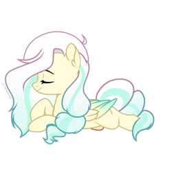 Size: 2048x2048 | Tagged: safe, artist:harmonyvitality-yt, imported from derpibooru, oc, oc only, pegasus, pony, base used, eyes closed, female, lying down, mare, pegasus oc, prone, simple background, solo, transparent background
