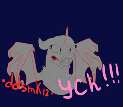 Size: 1280x1112 | Tagged: safe, imported from derpibooru, bat pony, pony, angry, auction, bat wings, blood, female, mare, wings, ych sketch