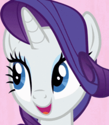 Size: 333x383 | Tagged: safe, imported from derpibooru, screencap, rarity, pony, unicorn, fame and misfortune, season 7, animated, book, close-up, cropped, female, gif, mare