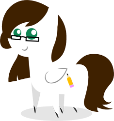 Size: 551x587 | Tagged: safe, artist:sarahstudios11, imported from derpibooru, oc, oc only, earth pony, pony, glasses, pointy ponies, simple shading, solo, vector