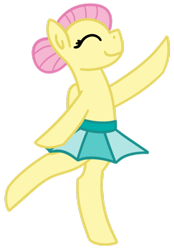 Size: 400x575 | Tagged: safe, artist:fluttershydaily, imported from derpibooru, fluttershy, alternate hairstyle, bipedal, clothes, dancing, simple background, smiling, transparent background, tutu