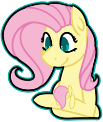 Size: 400x473 | Tagged: safe, artist:fluttershydaily, imported from derpibooru, fluttershy, fluttershy plushie, plushie, simple background, smiling, transparent background