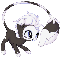 Size: 292x277 | Tagged: safe, artist:ne-chi, imported from derpibooru, oc, monster pony, original species, piranha plant pony, plant pony, pony, animated, augmented tail, blinking, open mouth, plant, simple background, transparent background