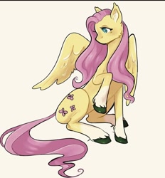 Size: 701x756 | Tagged: safe, artist:goblin, imported from derpibooru, fluttershy, pegasus, pony, coat markings, ear fluff, female, mare, no mouth, simple background, socks (coat markings), solo, white background