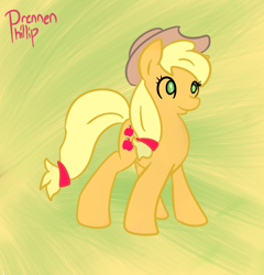 Size: 854x890 | Tagged: safe, artist:phillnana, imported from derpibooru, applejack, earth pony, pony, female, hat, mare, solo