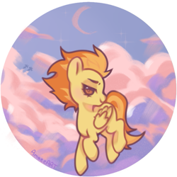 Size: 747x747 | Tagged: safe, artist:amaeeart, imported from derpibooru, spitfire, pegasus, pony, cute, cutefire, female, mare