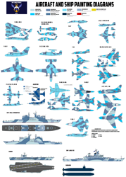 Size: 3000x4200 | Tagged: safe, artist:lonewolf3878, imported from derpibooru, a-6 intruder, aircraft, aircraft carrier, camouflage, diagram, f-14 tomcat, f-35 lightning ii, f-4 phantom ii, f/a-18 hornet, fighter, helicopter, jet, jet fighter, jet plane, new lunar republic, plane, su-27, submarine, warplane, warship