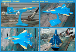 Size: 1024x699 | Tagged: safe, artist:lonewolf3878, imported from derpibooru, aircraft, f-22 raptor, jet, jet fighter, jet plane, model, model aircraft, photo, plane, warplane, wonderbolts