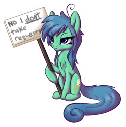 Size: 396x400 | Tagged: safe, artist:tami-kitten, imported from derpibooru, oc, oc only, oc:tamio pamio, earth pony, pony, angry, female, mare, scowl, sign, simple background, solo, text, transparent background