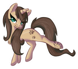 Size: 404x361 | Tagged: safe, artist:tami-kitten, imported from derpibooru, oc, oc only, pony, unicorn, female, lidded eyes, long mane, long tail, mare, raised leg, simple background, solo, sultry pose, tail, transparent background