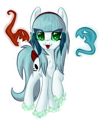 Size: 341x406 | Tagged: safe, artist:tami-kitten, imported from derpibooru, oc, oc only, ghost, ghost pony, pony, female, looking at you, mare, raised hoof, simple background, solo, transparent background
