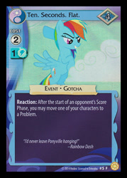 Size: 344x480 | Tagged: safe, imported from derpibooru, rainbow dash, friendship is magic, 10 seconds flat, ccg, celestial solstice, cloud, enterplay, merchandise, solo