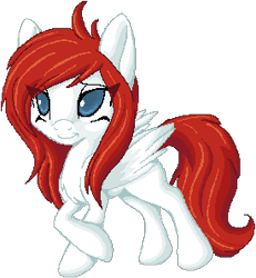 Size: 275x297 | Tagged: safe, artist:tami-kitten, imported from derpibooru, oc, oc only, pegasus, pony, crossed legs, female, mare, request, simple background, solo, transparent background