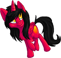 Size: 345x324 | Tagged: safe, artist:tami-kitten, imported from derpibooru, oc, oc only, oc:emmur, alicorn, looking offscreen, raised hoof, simple background, solo, transparent background