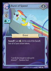 Size: 344x480 | Tagged: safe, imported from derpibooru, rainbow dash, equestria games (episode), ccg, crystal games, enterplay, flying, merchandise, solo