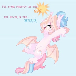 Size: 4096x4096 | Tagged: safe, artist:fizzlefer, imported from derpibooru, oc, oc only, oc:bitter glitter, bat pony, pony, simple background, solo