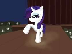 Size: 1024x768 | Tagged: safe, artist:jimthecactus, imported from derpibooru, rarity, pony, unicorn, catwalk, female, mare, solo