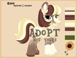 Size: 4096x3072 | Tagged: safe, artist:fizzlefer, imported from derpibooru, oc, oc only, earth pony, pony, adoptable, reference sheet, solo