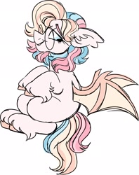 Size: 2081x2630 | Tagged: safe, artist:fizzlefer, imported from derpibooru, oc, oc only, oc:bitter glitter, bat pony, pony, glasses, simple background, solo, white background