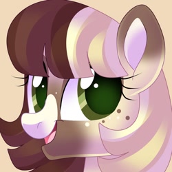 Size: 894x894 | Tagged: safe, artist:fizzlefer, imported from derpibooru, oc, oc only, earth pony, pony, bust, simple background, solo