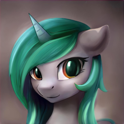 Size: 1024x1024 | Tagged: safe, artist:ocillus, imported from derpibooru, oc, oc only, unicorn, bust, horn, portrait, solo, unicorn oc