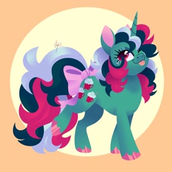 Size: 3500x3500 | Tagged: safe, artist:fizzlefer, imported from derpibooru, fizzy, pony, unicorn, g1, solo