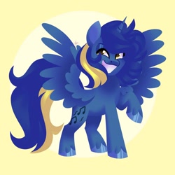 Size: 894x894 | Tagged: safe, artist:fizzlefer, imported from derpibooru, oc, oc only, alicorn, pony, solo