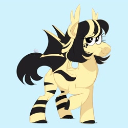 Size: 3500x3500 | Tagged: safe, artist:fizzlefer, imported from derpibooru, oc, oc only, bat pony, pony, simple background, solo