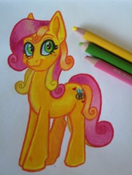 Size: 1536x2048 | Tagged: safe, artist:art_alanis, imported from derpibooru, bumblesweet, pony, solo, traditional art