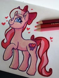 Size: 1536x2048 | Tagged: safe, artist:art_alanis, imported from derpibooru, all my heart, earth pony, pony, solo, traditional art