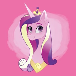 Size: 1080x1080 | Tagged: safe, artist:art_alanis, imported from derpibooru, princess cadance, alicorn, pony, bust, solo