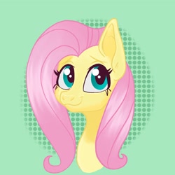 Size: 2048x2048 | Tagged: safe, artist:art_alanis, imported from derpibooru, fluttershy, pony, bust, solo