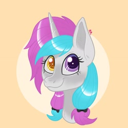 Size: 2048x2048 | Tagged: safe, artist:art_alanis, imported from derpibooru, oc, oc only, pony, unicorn, bust, solo