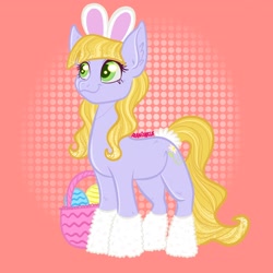 Size: 2048x2048 | Tagged: safe, artist:art_alanis, imported from derpibooru, daisyjo, earth pony, pony, bunny ears, solo