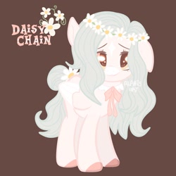 Size: 2048x2048 | Tagged: safe, artist:art_alanis, imported from derpibooru, oc, oc:daisy chain, pony, simple background, solo