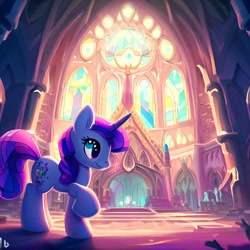 Size: 1024x1024 | Tagged: safe, imported from derpibooru, pony, ai content, ai generated, church, cross