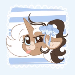 Size: 2048x2048 | Tagged: safe, artist:art_alanis, imported from derpibooru, oc, oc only, pony, unicorn, bust, solo