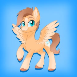 Size: 2048x2048 | Tagged: safe, artist:art_alanis, imported from derpibooru, oc, oc only, pegasus, pony, gradient background, solo