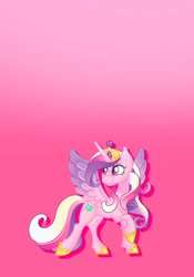 Size: 1431x2048 | Tagged: safe, artist:art_alanis, imported from derpibooru, princess cadance, alicorn, pony, gradient background, solo
