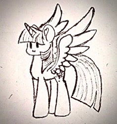 Size: 441x466 | Tagged: safe, artist:lunadorable, imported from derpibooru, twilight sparkle, cute, pencil drawing, sketch, traditional art, twiabetes