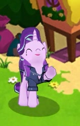 Size: 205x325 | Tagged: safe, imported from derpibooru, screencap, starlight glimmer, gameloft, my little pony: magic princess, waving